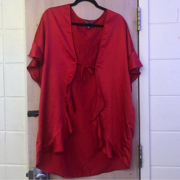 Victoria’s Secret Red Heart Love Kimono Silky Robe One Size - Picture 5 of 7